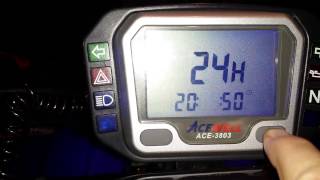 How to calibrate speedo Ace well 3803