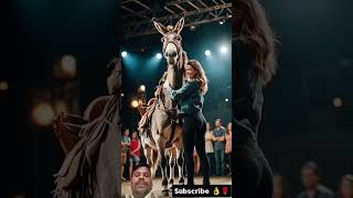 The women fuses with donkey on AGT#america,s gottalent# #magic#talent#agt #short