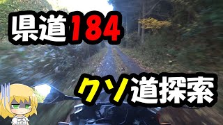 [クソ道探索]県道184号線に迷い込んだ[CBR250RR][モトブログ]