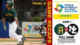 South Africa vs New Zealand | Game 1 | Pool A | Group Stage | WBCQ 2016