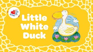 Little White Duck with Lyrics Sing \u0026 Read Along Kids Song