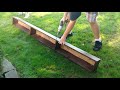 how to build a window box flower trough