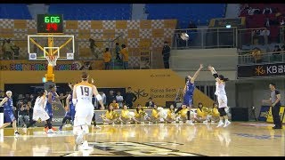 WKBL 2017 KB 스타즈 vs 삼성생명 - 강아정 클린샷으로 3점슛~.20171106