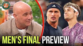 Andre Agassi & TNT Crew Preview Zverev-Cobolli Final | Roland-Garros 2026