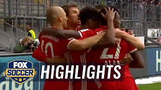 Arjen Robben scores from a narrow angle vs. Frankfurt | 2016-17 Bundesliga Highlights