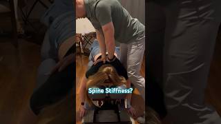 Dealing with spinal stiffness? Try THIS!😮 #chiropractor #chiropractic #chiropracticadjustment