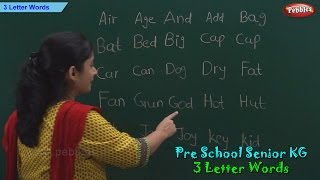 3 Letter Words | Three Letter Phonics Words | Sight Words | School Leaning
