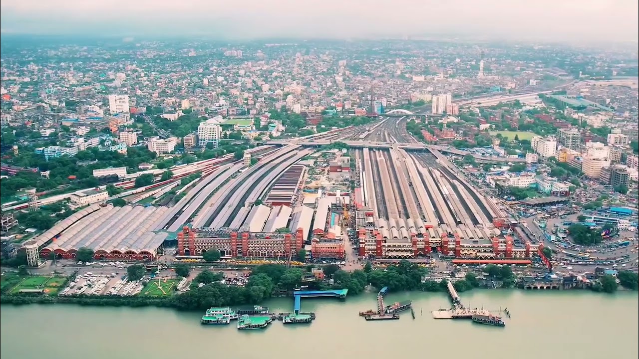 Howrah Station (Drone View) - YouTube