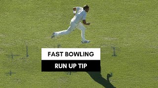 Fast Bowling Run Up Tip from the R66T Academy