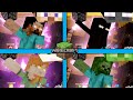 Steve, Alex, Zombie, and Enderman Final Smash House of Boom - Super Smash Bros. Ultimate