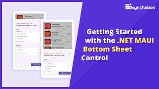 Getting Started with the .NET MAUI Bottom Sheet
