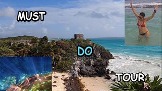 Tulum + Cenote + Coba + Mayan Village 1 Day  Must DO Tour part 1