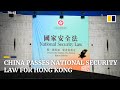 Beijing passes national security law for Hong Kong