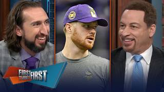 Cowboys drop to 7-9, should Lions play starters, Darnold back with Vikings? | FIRST THINGS FIRST