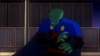 Martian Manhunter Powers and Fight Scenes - Justice League: Crisis On Two Earths