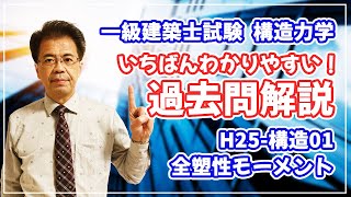 【一級建築士試験 過去問解説】H25-構造01 全塑性モーメント【構造力学】