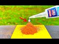 Chemical reaction of super glue and saw dust / First aid for damaged wood [Woodworking Tips]