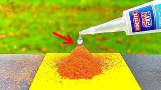 Chemical reaction of super glue and saw dust / First aid for damaged wood [Woodworking Tips]