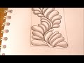 how to draw tanglepattern flux along a wavy line