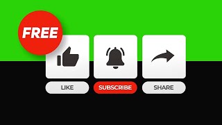 Subscribe Intro, Like, share, and comment green screen | Subscribe Intro