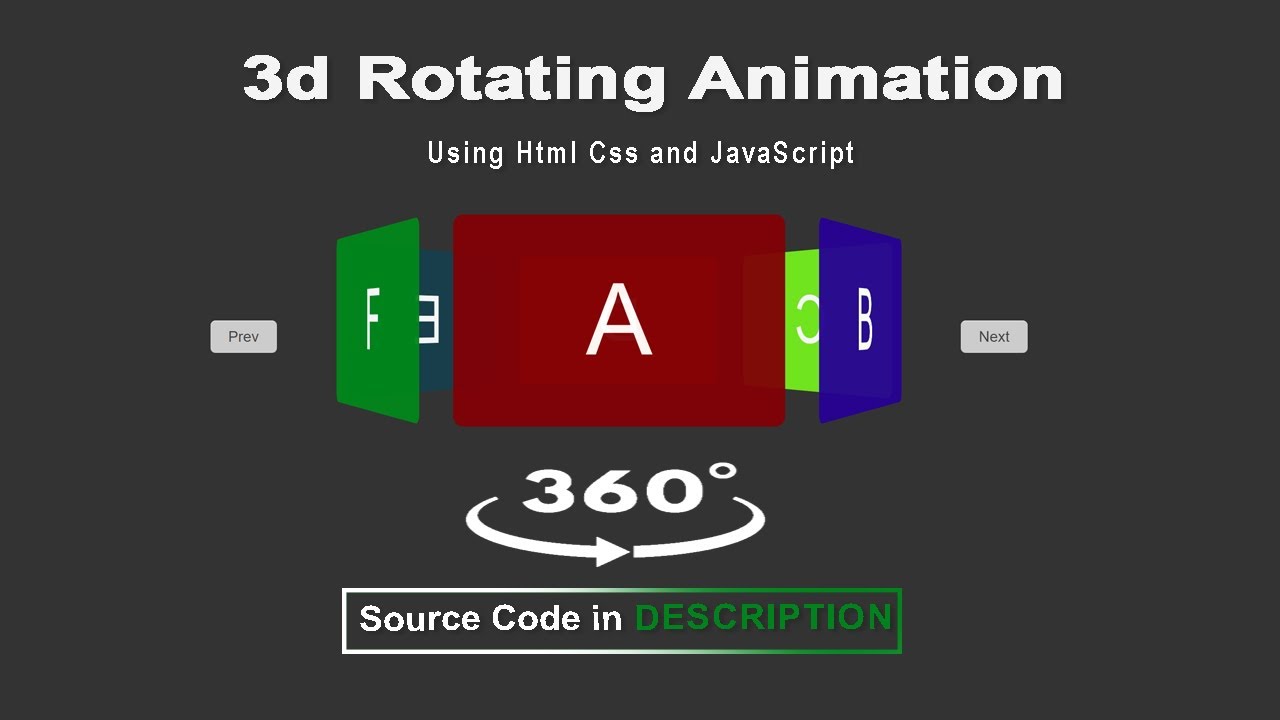 3d Rotating Animation Using Html Css And Javascript An Introduction