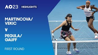 Martincova/Vekic v Pegula/Gauff Highlights | Australian Open 2023 First Round