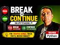 Break vs Continue in Python 🚦 | The Traffic Signal Trick You'll Never Forget