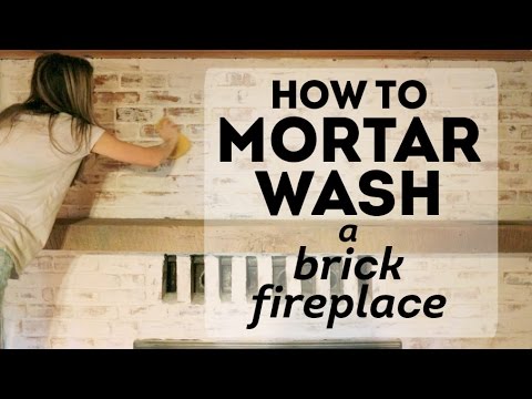 How to Mortar Wash a Brick Fireplace: Cottage House Flip Episode 2 How to Mortar Wash a Brick Fireplace: Cottage House Flip Episode 2