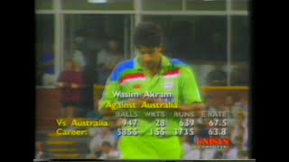 Wasim Akram Ball By Ball Spell vs Australia 1992 World Cup