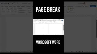 Page Break in Microsoft Word