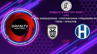 ΠΑΟΚ [Κ17] - Ηρακλής [Κ17] 1-3 (Ολόκληρος ο αγώνας)