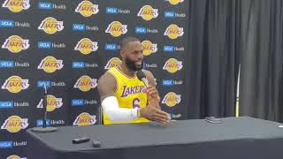 LeBron James On Why He Got Vaccinated | Media Day 2021-22