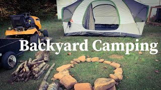 Backyard Camping: a test of our equipment, and our will to sleep outdoors