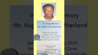Hugh E Sutherland | Funeral Announcement #obituariessvg