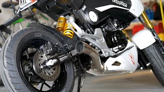 Honda Grom ZoOM Brute Exhaust (4k + High-Def Sound)