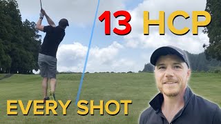 REAL 13 handicap golf (every shot!)