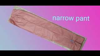 Narrow pant cutting and stitching in tamil| ladies pant cutting and stitching in tamil|பேண்ட்