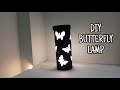 DIY butterfly lamp | paper lamp making | paper butterfly lamp 