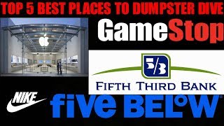 BEST STORES FOR DUMPSTER DIVING! Want Free Merchandise From Top Brands? HERE'S HOW!