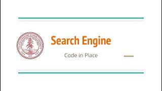 search engine | code in place | python project