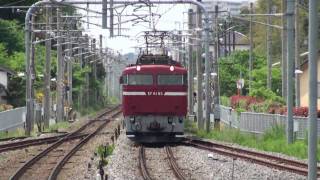 2010-05-16 [常磐線] EF81 85 + コキ100系, 高速貨2095