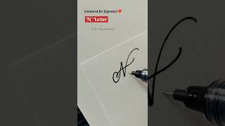 'N' Letter Signature IDEAS❤️| Best Stylish Signature| Elite Calligraphy #lettering#shorts#viral#yt