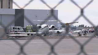 Two private jets collide in deadly crash on tarmac in Arizona