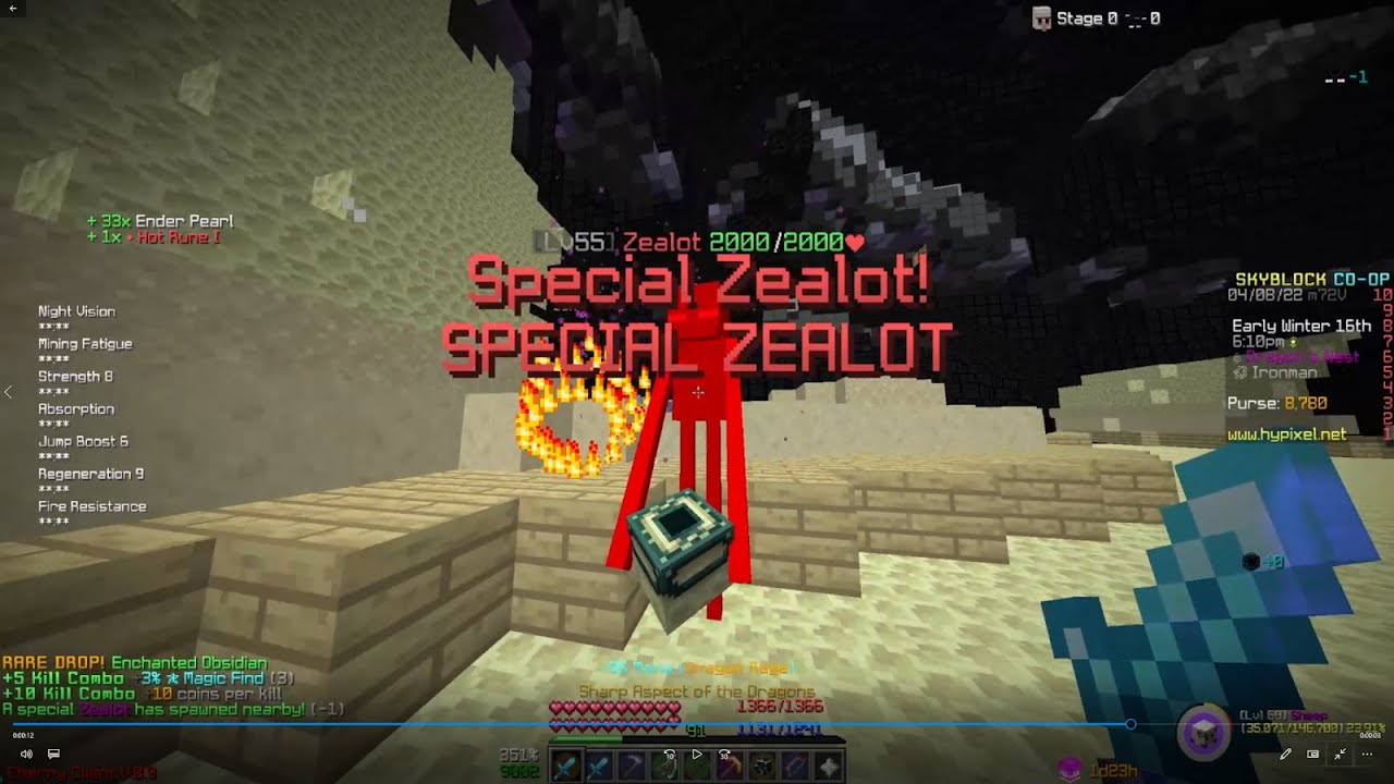Special Zealot Montage Hypixel Skyblock Youtube