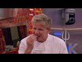 gordon ramsay is amazed at blue team s dishes hell s kitchen