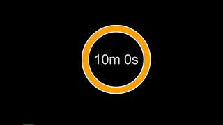 Silent 10 Minute Timer | Visual Progress Bar Timer