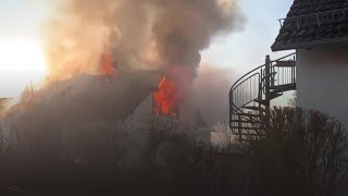 Dachstuhlbrand in Reinheim