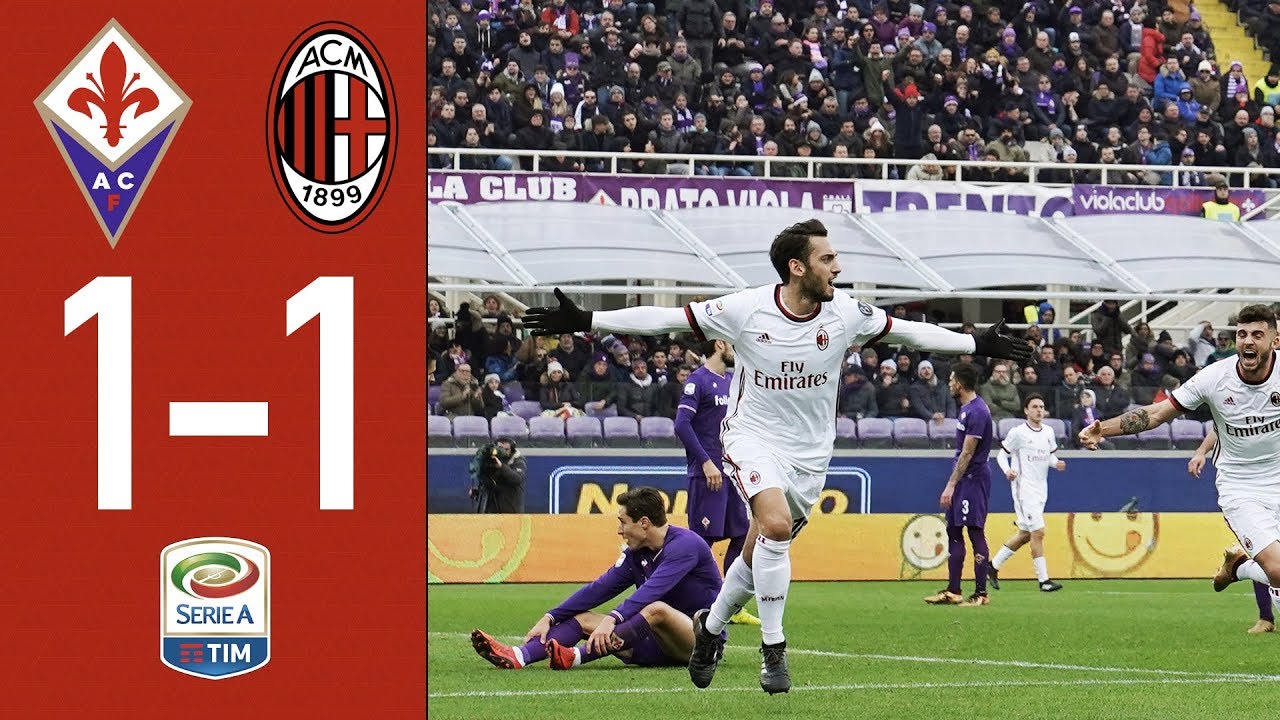 Highlights - Fiorentina 1-1 AC Milan - Serie A 2017/18 - YouTube