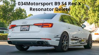 Sound Clips: Audi B9 S4 Res-X Resonator Delete