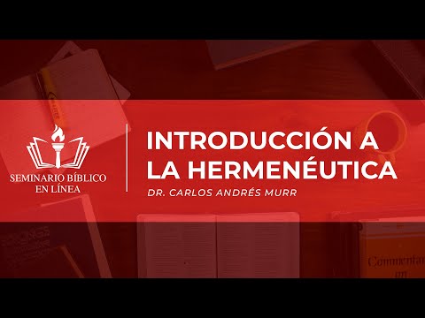 Hermenéutica — SEMINARIO BIBLICO EN LINEA